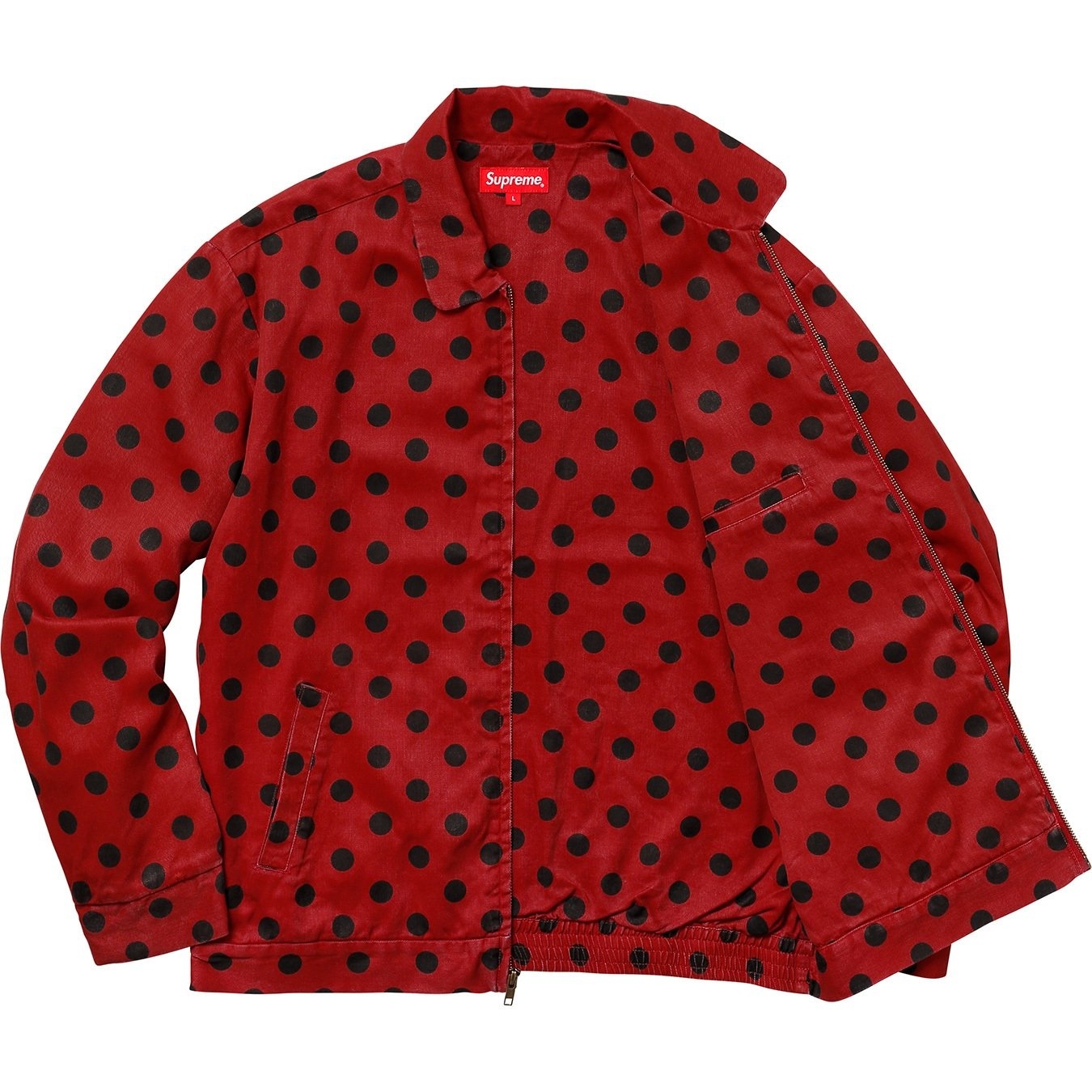 Polka Dots Rayon Work Jacket view 5